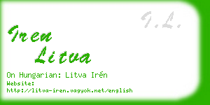 iren litva business card